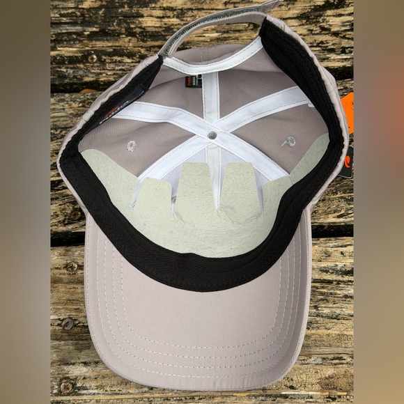 NWT Pukka Tech Fabric SPF 50 Adjustable Gray Hat Cap Fleur-de-lis USA Flag T9 - Picture 7 of 9